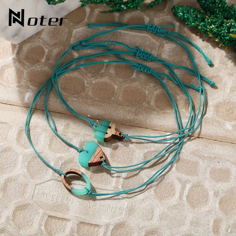 

Noter Trendy Rope Bracelet For Women Girls Cute Heart Cactus Letter Charm Braslet Adjustable Weave Brazalete Present For Kids