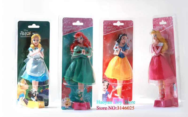Figura de Ação Brinquedos para Crianças Disney Genuína Princesa Cinderela Neve Branca Bola Caneta Decoração Pvc Coleção Estatueta Presentes 18cm 23 High Quality Mamãe e Bebê