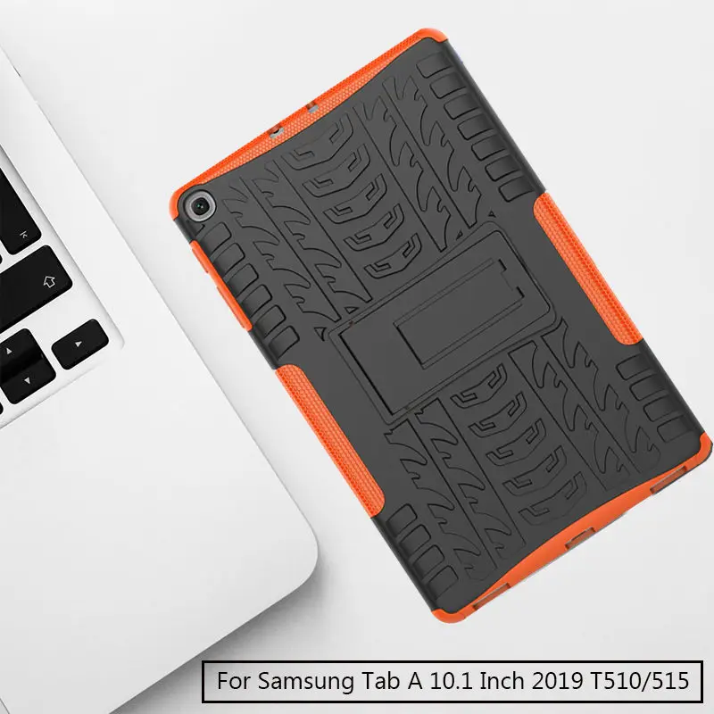 

Amor Heavy Duty Silicone Hard PC Shockproof Case Stand Tablet Cover For Samsung Galaxy Tab A 10.1 Inch 2019 T510/515 SM-T515
