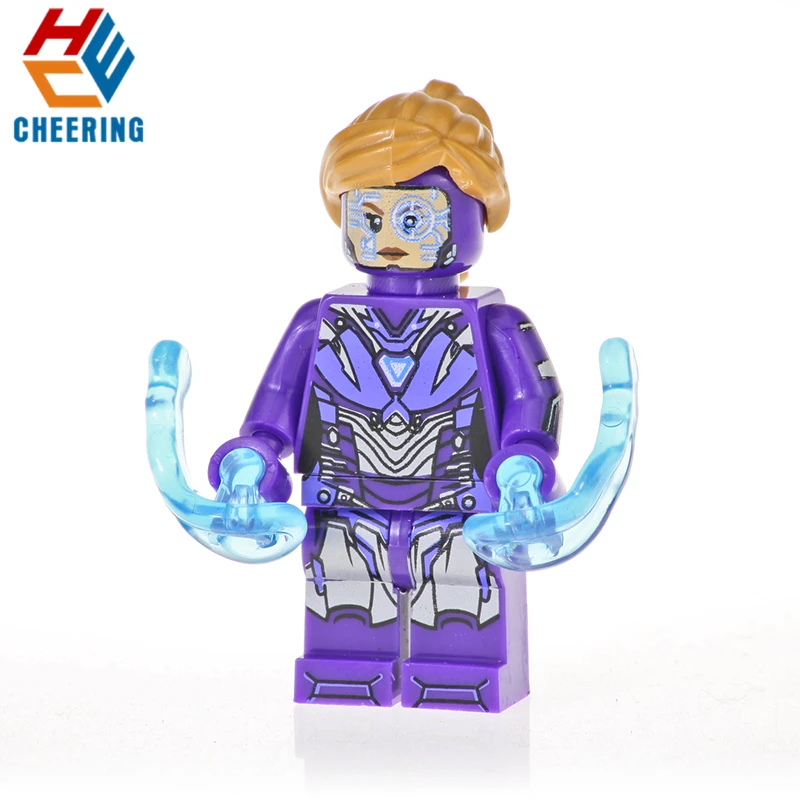 

Single Sale Building Blocks Captain Marvel Pepper Tony Stark Iron Man Thor Action Figures Bricks Model Toys for Children XH 1128