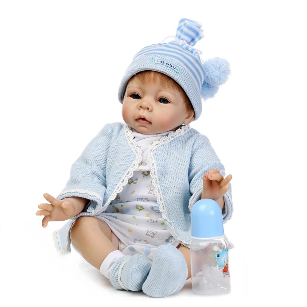 

55cm Soft Silicone Reborn Baby Doll Toys For Girl Lifelike Boy Baby Dolls Reborn Birthday Christmas Gifts Kids Child Toys