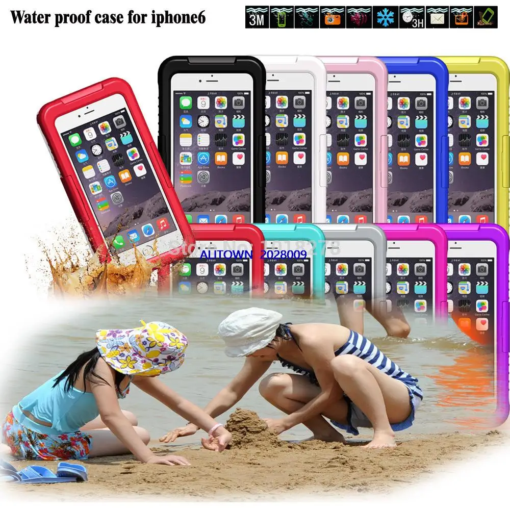 Mobile Phone Cases 2014 Newest Durable Dirt Shockproof Silicone Waterproof Cover Case Bag 4 7 Inch