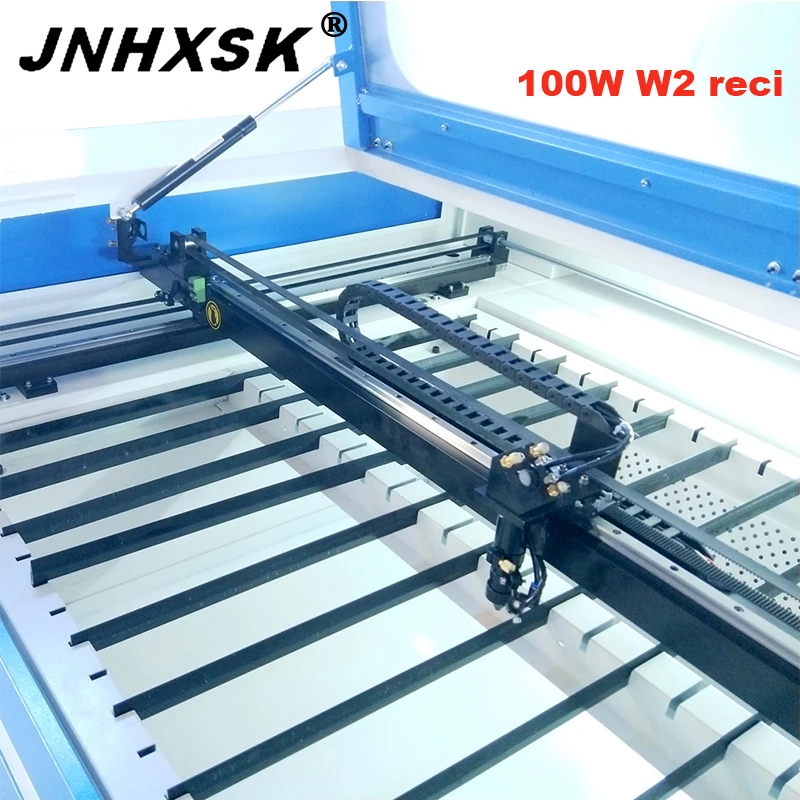 JNHXSK 100 Вт reci CNC маршрутизатор CO2 лазерный резак и гравировальный станок ткань