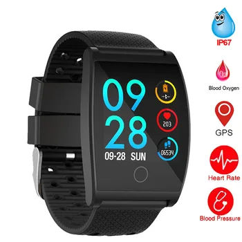 

Smart Watch Waterproof Blood Pressure WristBand GPS Fitness Tracker Heart Rate Monitor Call & APP Reminder Bracelet Men Women
