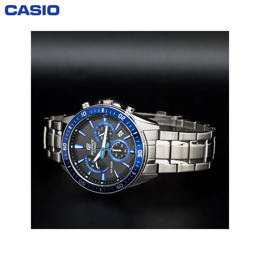 Наручные часы Casio EFR 552D 1A2 мужские с кварцевым хронографом на браслете|Спортивные