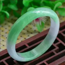 Браслет ледяного клеевого вида бирманский нефритовый браслет плавающий зеленый фиолетовый браслет 58 мм 00169
