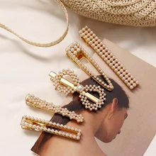 Модные заколки для волос, женские заколки с жемчугом, новинка, корейский стиль, элегантные жемчужные свадебные заколки для волос для женщин, аксессуары для волос