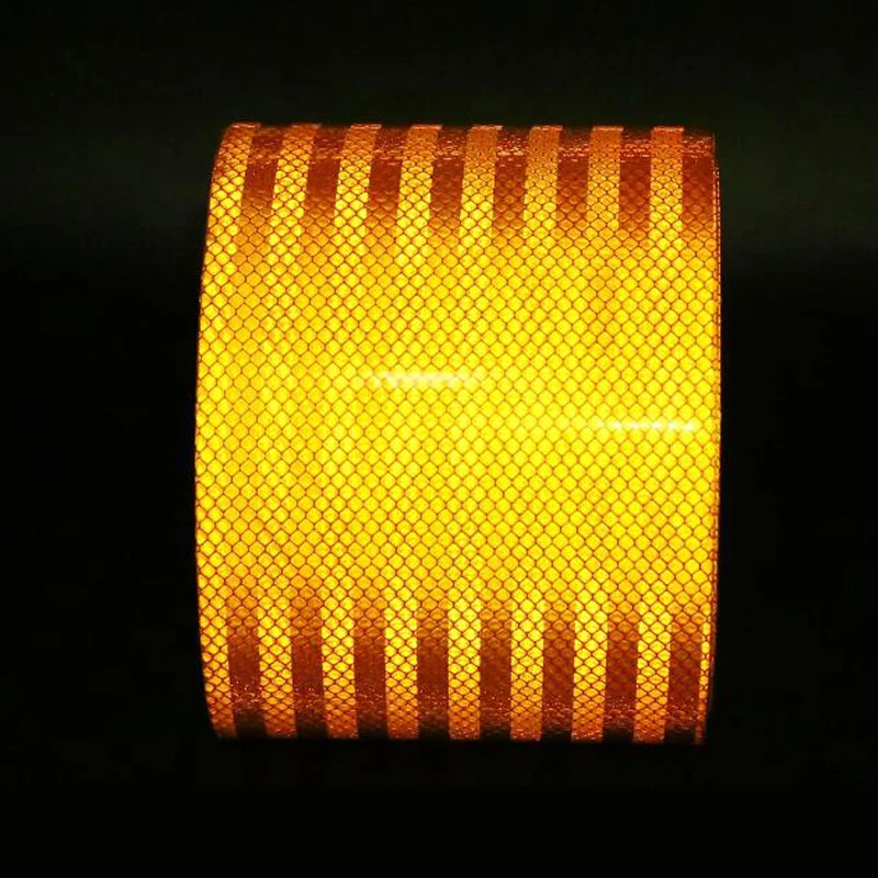 15cmx5m High quality reflective orange belt Auto super grade reflective sticker orange reflective warning tape