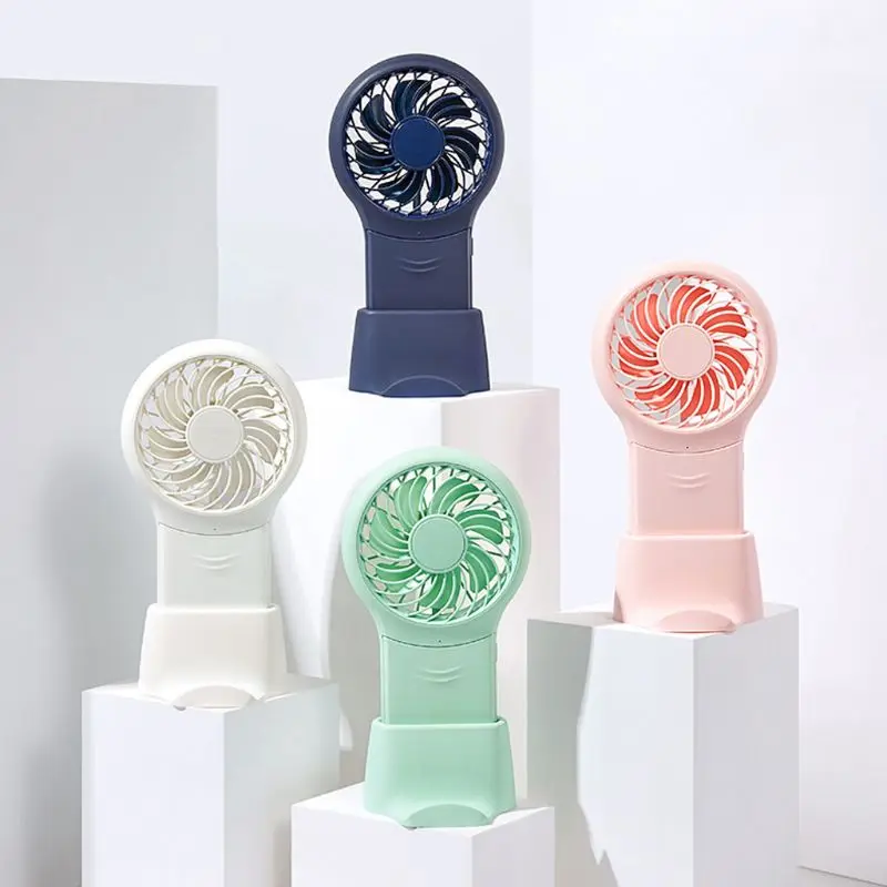 

Portable Rechargeable 3 Speeds Personal Electric USB Fan with Makeup Mirror and Cellphone Stand Holder for Home/Office/Travel/Ou