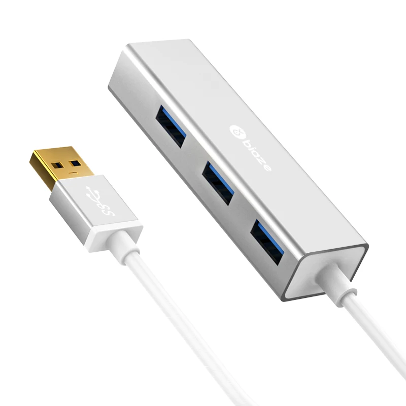 Biaze 4 Порты и разъёмы мини-usb-концентратор 3,0 USB высокоскоростной разветвитель 5 Гбит GL3520 USB 3,0 хаб для планшетных ноутбук Тетрадь OTG usb-хаб