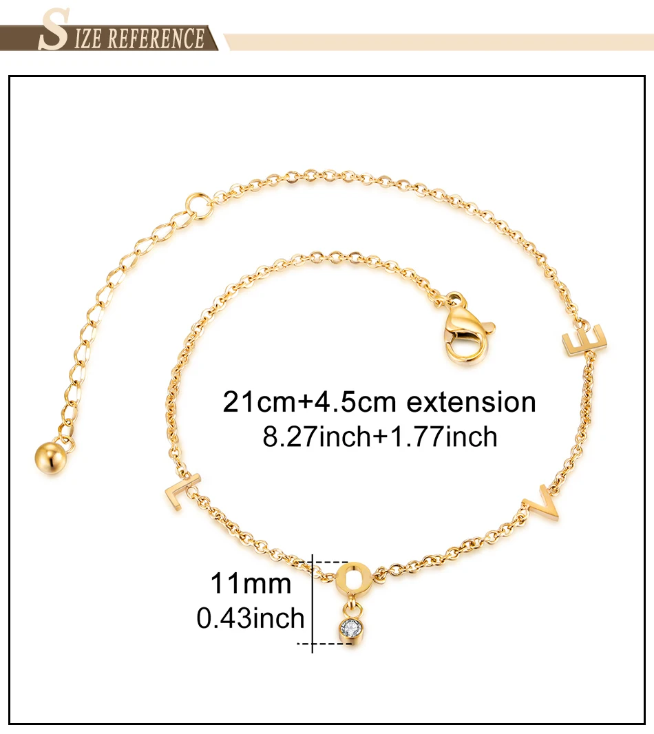 Anklet Bracelet Stainless Steel (9)