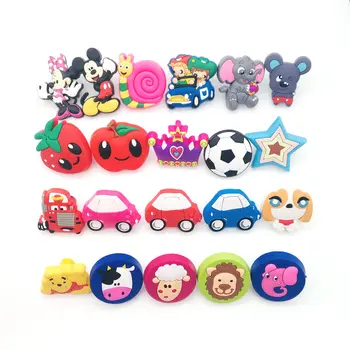 Cartoon Animal Pulls for Cabinets Dressers Soft Drawer Knobs for Kitchen Kids Room Baby Nursery Furniture Decor Door Pull Handle