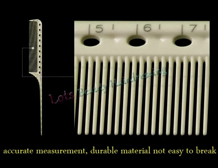 Профессиональная парикмахерская расческа 6 шт. для парикмахерской небьющаяся Расческа для стрижки волос Y-8 с лазерной мерной шкалой Набор расчесок для стрижки волос