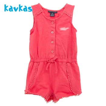 

KAVKAS Newborn Baby Set Summer Skirt 100% Cotton Sleeveless Boy Girl Outside Clothing Breathable Sweat Absorption For 3-12M Babe
