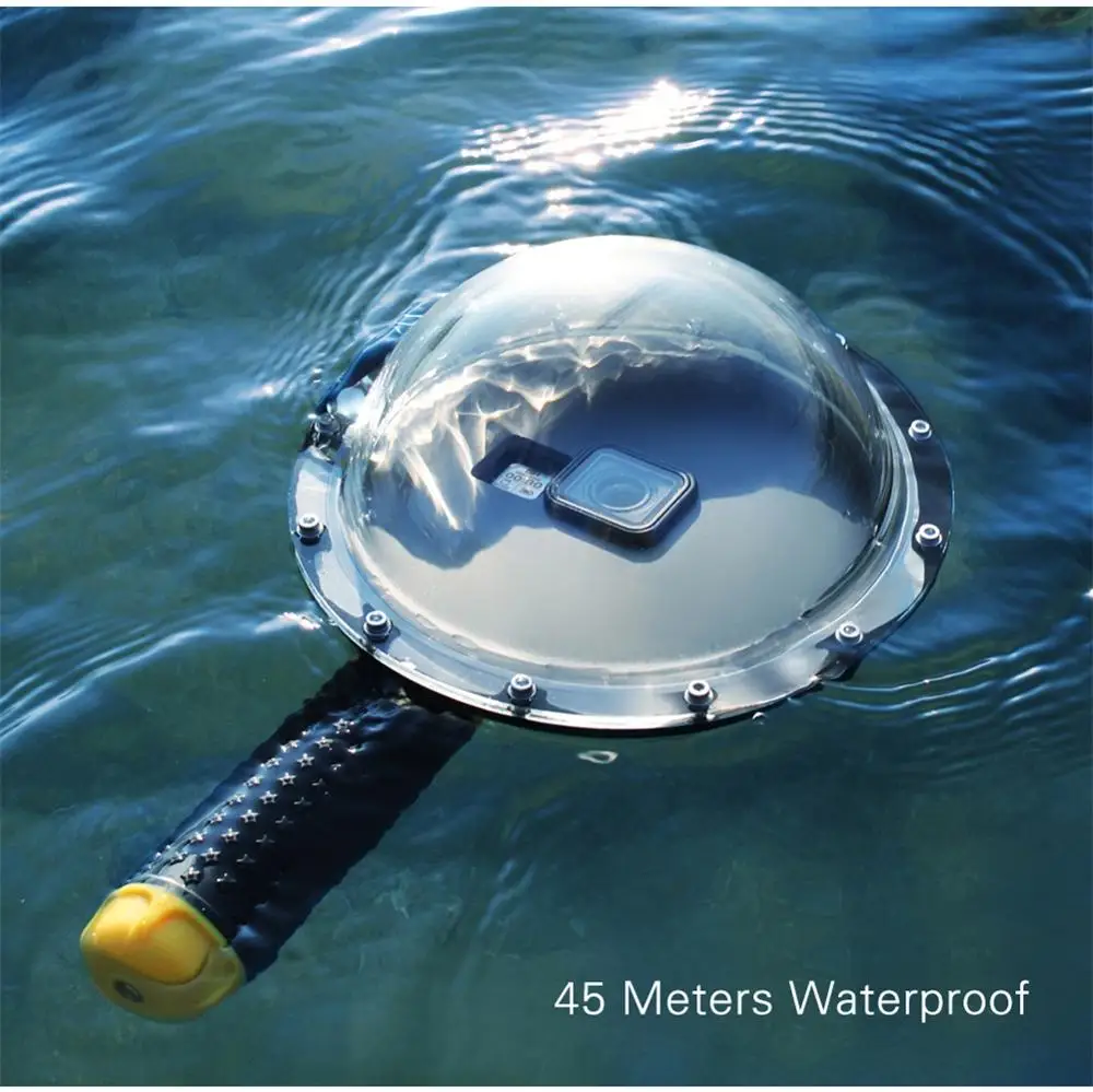 

Underwater Photography Dome Port Cover for GoPro Hero 5 6 7 Black Waterproof Housing Case Diving Handheld Floating Grip Trigger