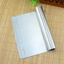 Кухня аксессуары Нержавеющая сталь тесто для пиццы измерения скребок резак торт тесто для выпечки инструмент