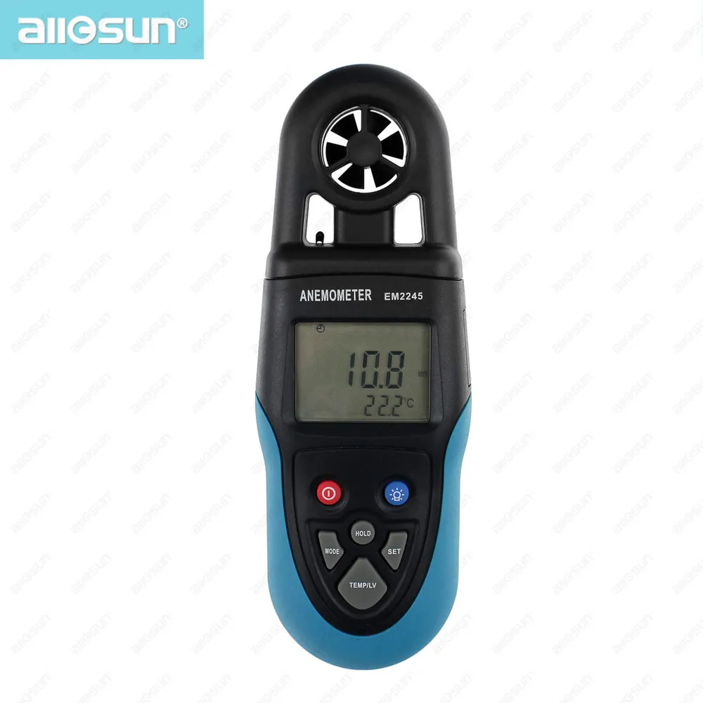 all sun EM2245 ANEMOMETER wind speed&temperature measurement 5 units exchange measures wind