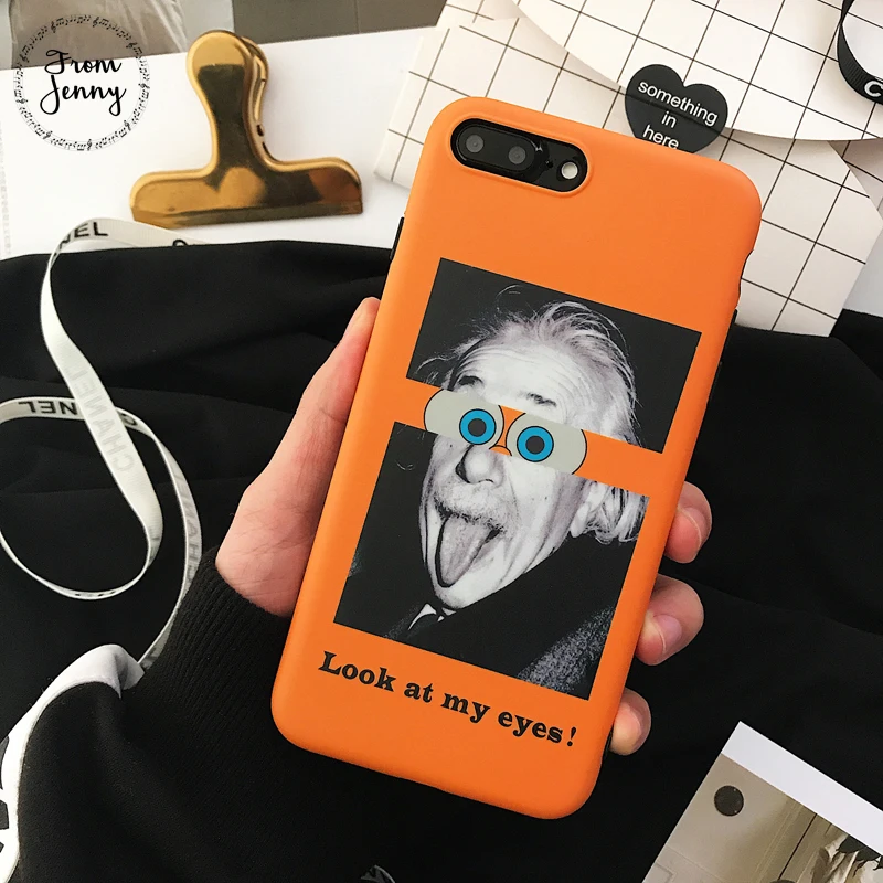 От Jenny Look at my eyes Coque для iPhone 6s Забавный чехол для iPhone 6 S p'lu's чехол для телефона для iPhone 7 7plus 8 8 plus X мягкий чехол