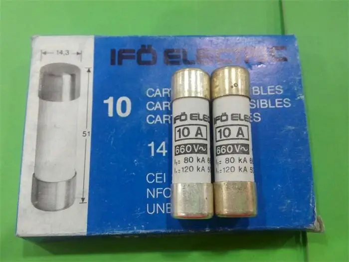 

Free shipping 5pcs Import fuse fuse ceramic 14X51MM GOULD genuine 10A 500V 120KA