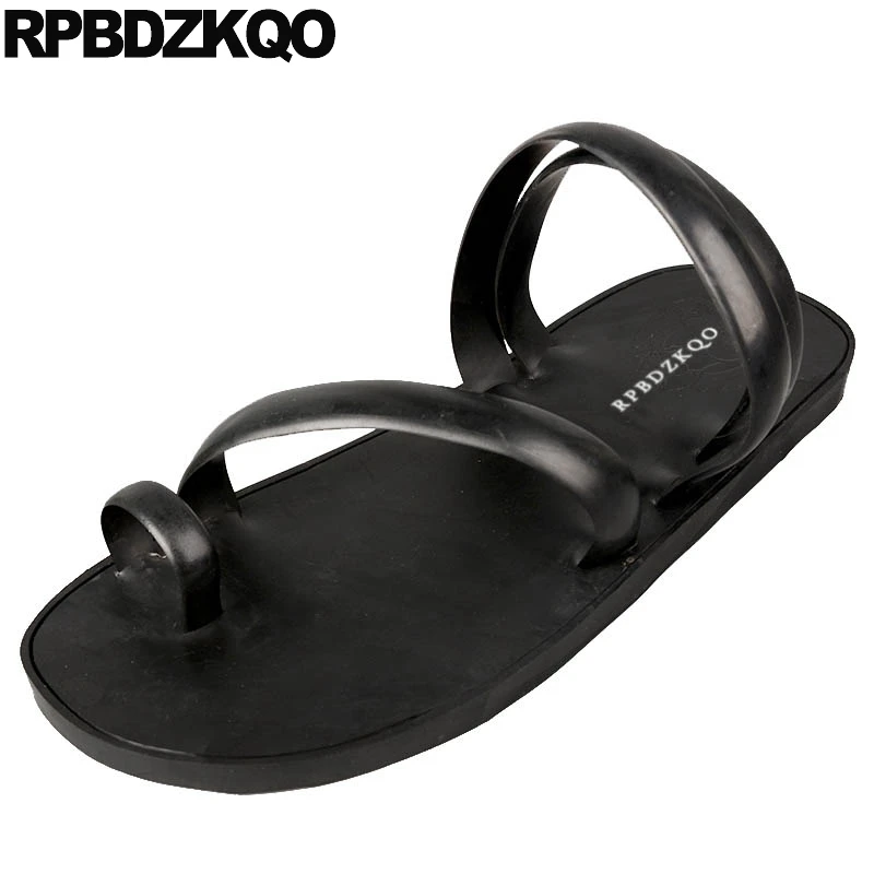 mens toe loop sandals