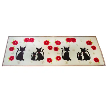 

Kitchen Mat Strawberry Anti-slip Area Rugs Living Room Balcony Bathroom Carpet Set Doormat Flower Cat Bath Mat in The Hallway