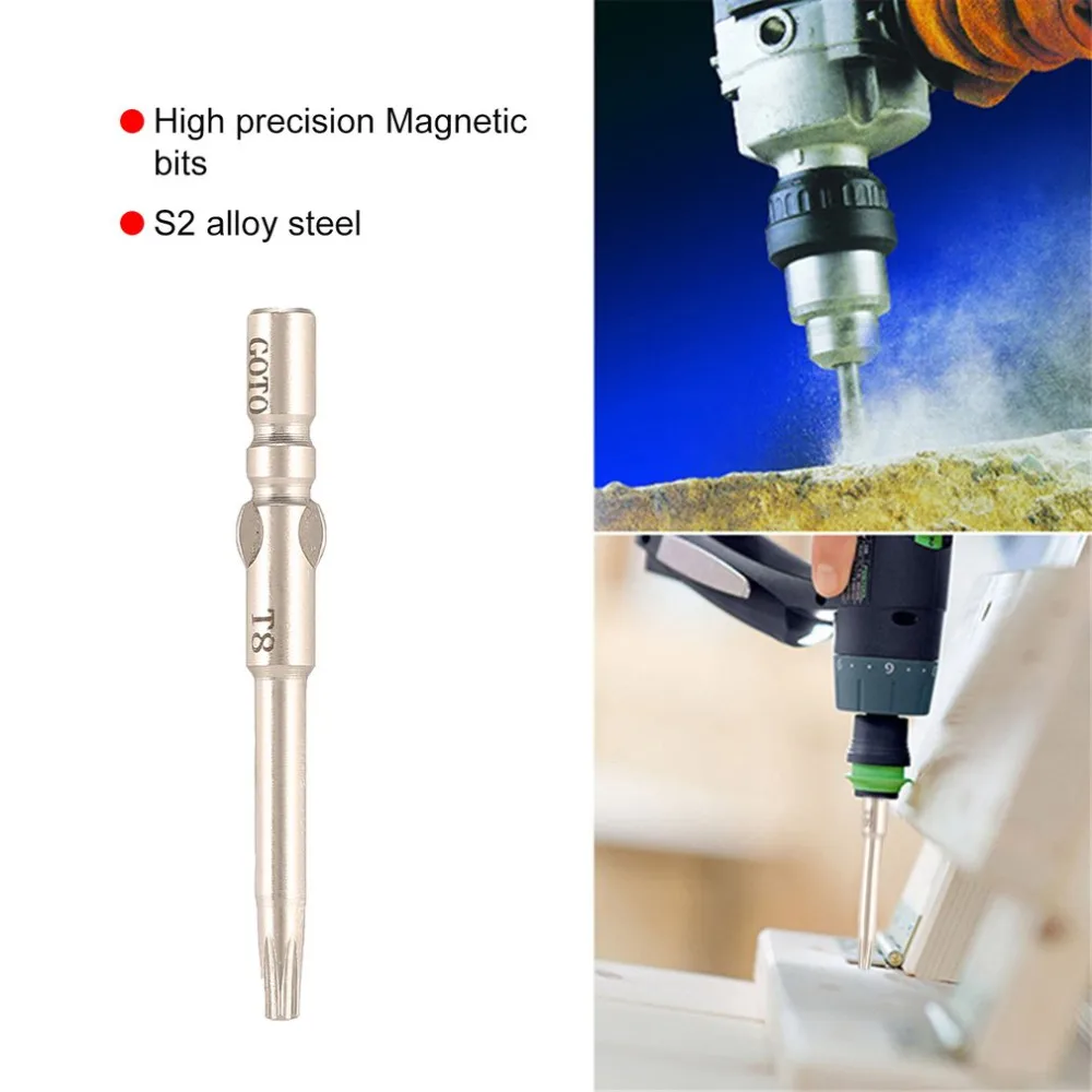  Goto S2 Stahl 5 PCS Magnetische Precision Torx-schraubendreher Bits Set Tip Hand Reparatur Eröffnun