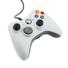 Белый проводной usb джойстик для microsoft XBOX 360 & PC windows игр с бесплатной доставкой