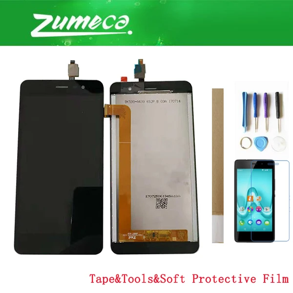 

High Quality 5.0 Inch For Wiko Tommy 2 LCD Display Screen+Touch Screen Digitizer Assembly Replacement Part Black Color With Kits