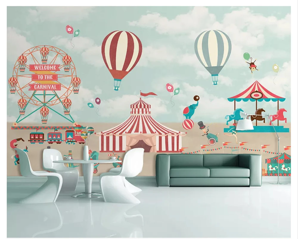 beibehang Modern minimalist indoor silky wallpaper hand-painted children's decoration painting papel de parede 3d papier peint