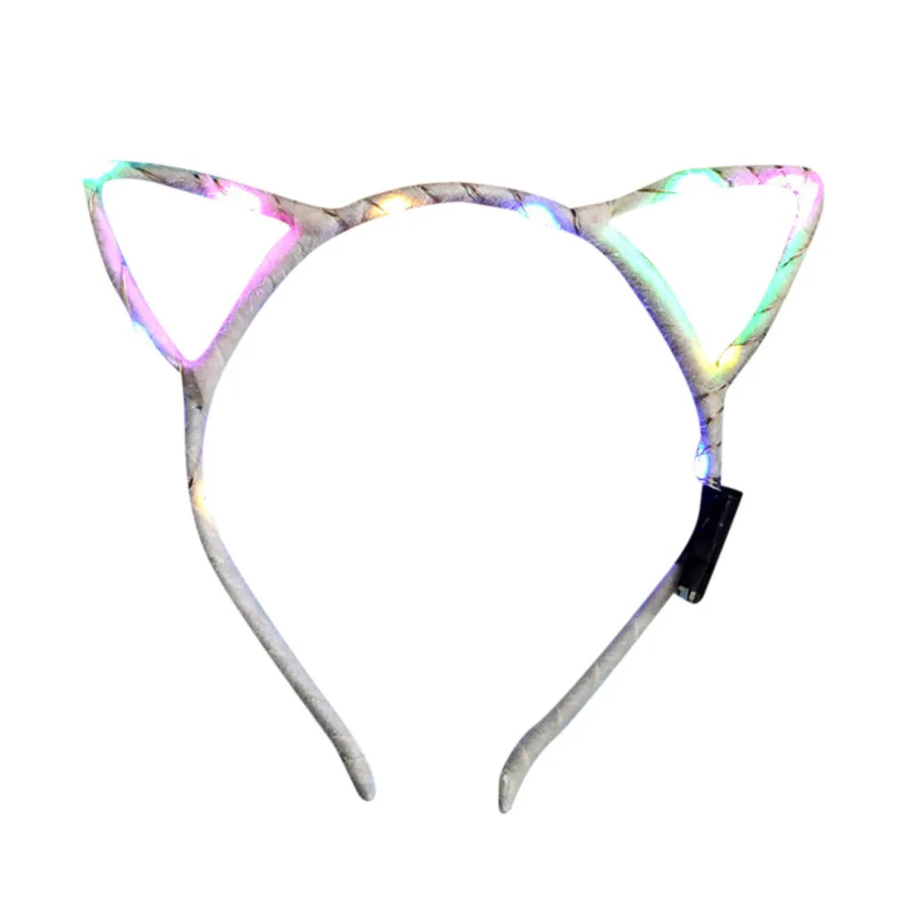 

hair bows modis El LED Club Party Concert Light Up Bright Flash Glowing Hairband Flexible 0959