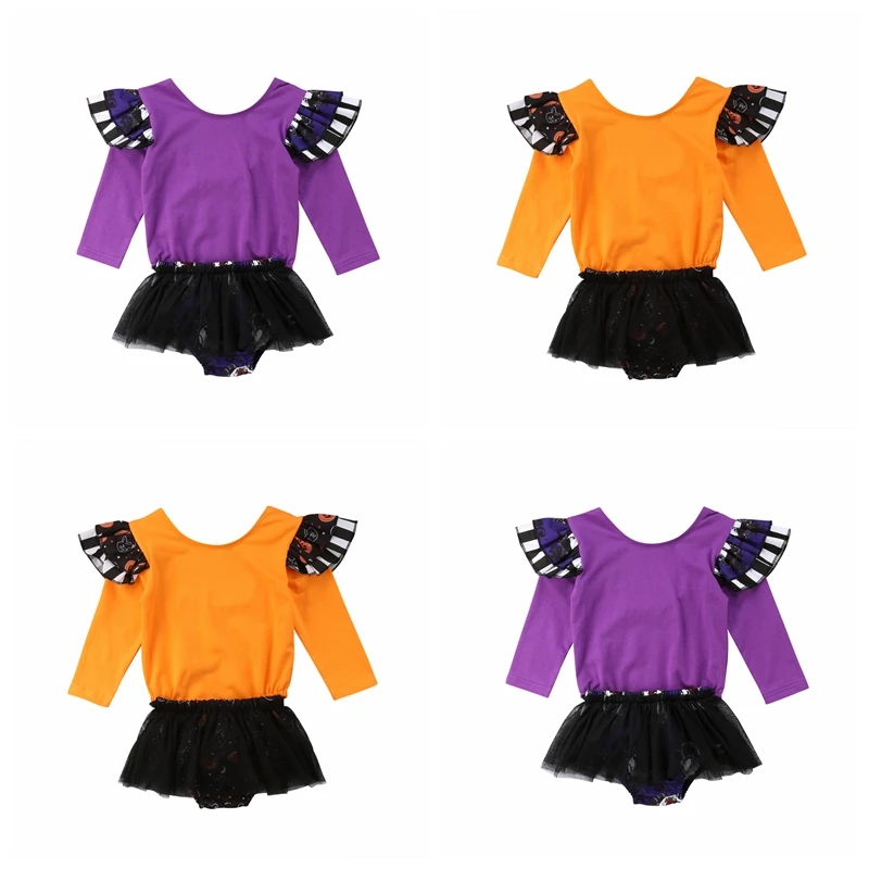 

2018 New Fashion Newborn Infant Baby Girls Long Sleeves Romper Jumsuit Mesh Skirt Cotton Outfit 0-24M