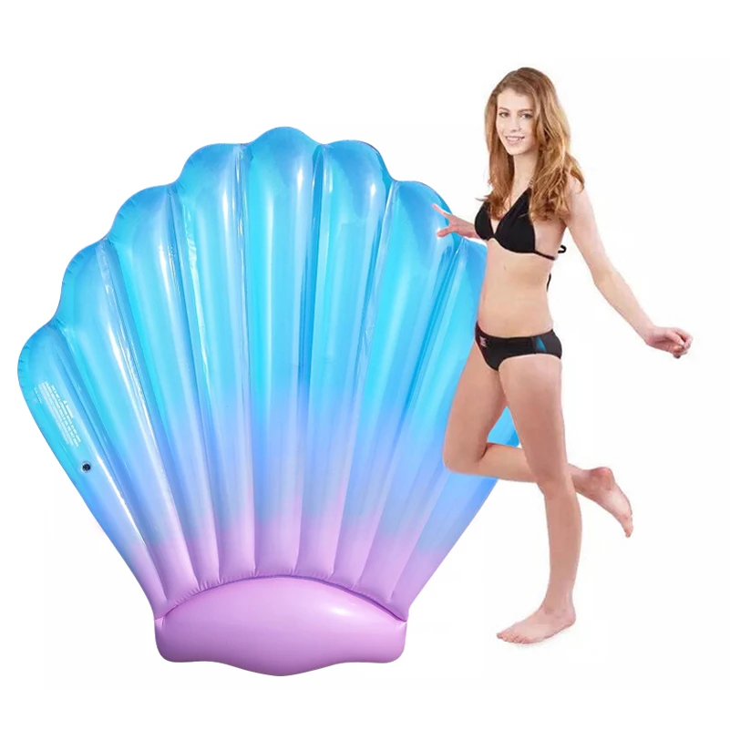 

Rooxin Inflatable Swimming Pool Float Air Mattress 150cm Shell Floating Swimming Ring Swim Circle Water Party Pool Toys
