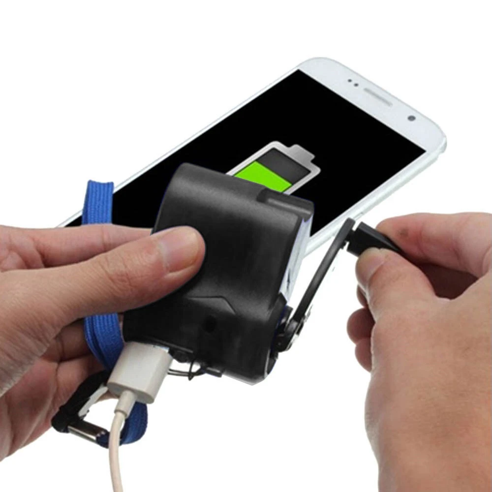 Ручной внешний телефон аварийное зарядное устройство Портативный USB шатун