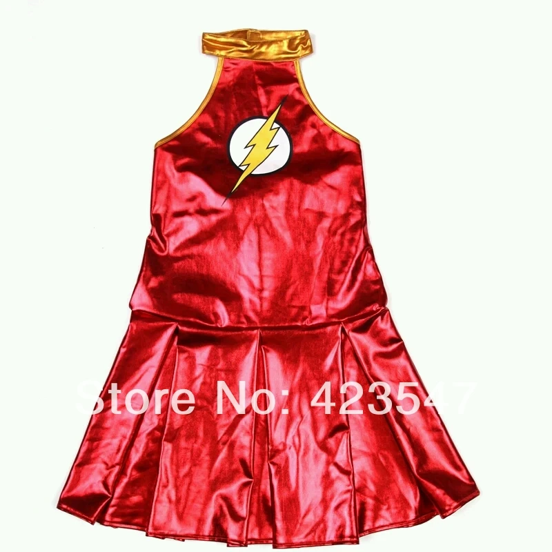 DC Comics The Flash red & yellow metal Superhero Costume Halloween Carnival costumes play
