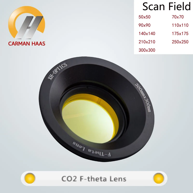 Carmanhaas Co2 лазер F Theta сканирование объектива ZnSe сканеры поле 175*175 мм Диаметр. 48 для