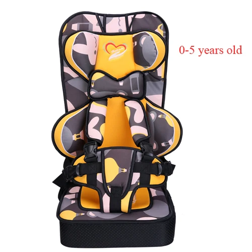 Детское сиденье безопасности детское складное портативное пятиточечное безопасное кресло для младенцев ясельного возраста обеденный стул для стульев - Цвет: S pt