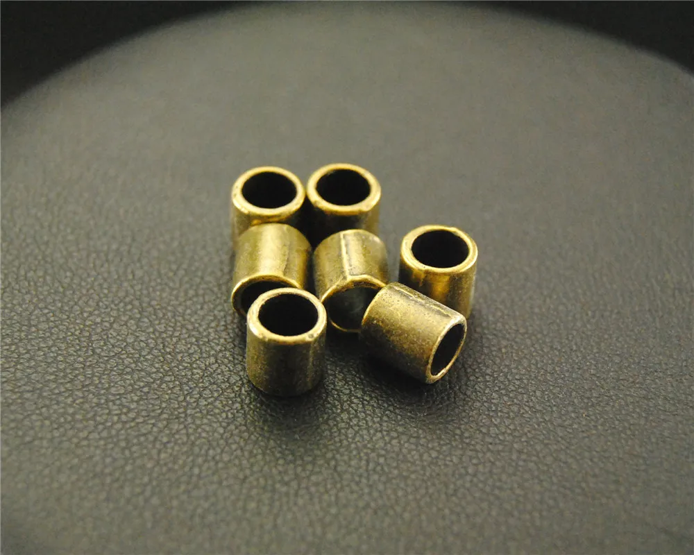 50pcs Bronze hollow cylinder charms Pendant DIY Necklace Bracelet