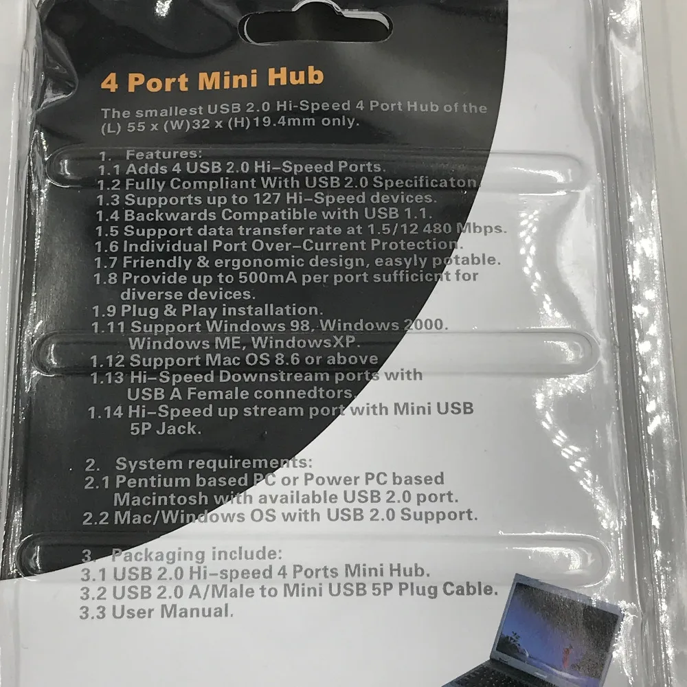 Мини USB Hub USB2.0 Здравствуйте-Скорость 4 Порты Hub Симпатичные USB кабель для планшетных ПК обратите внимание на Системы требуется