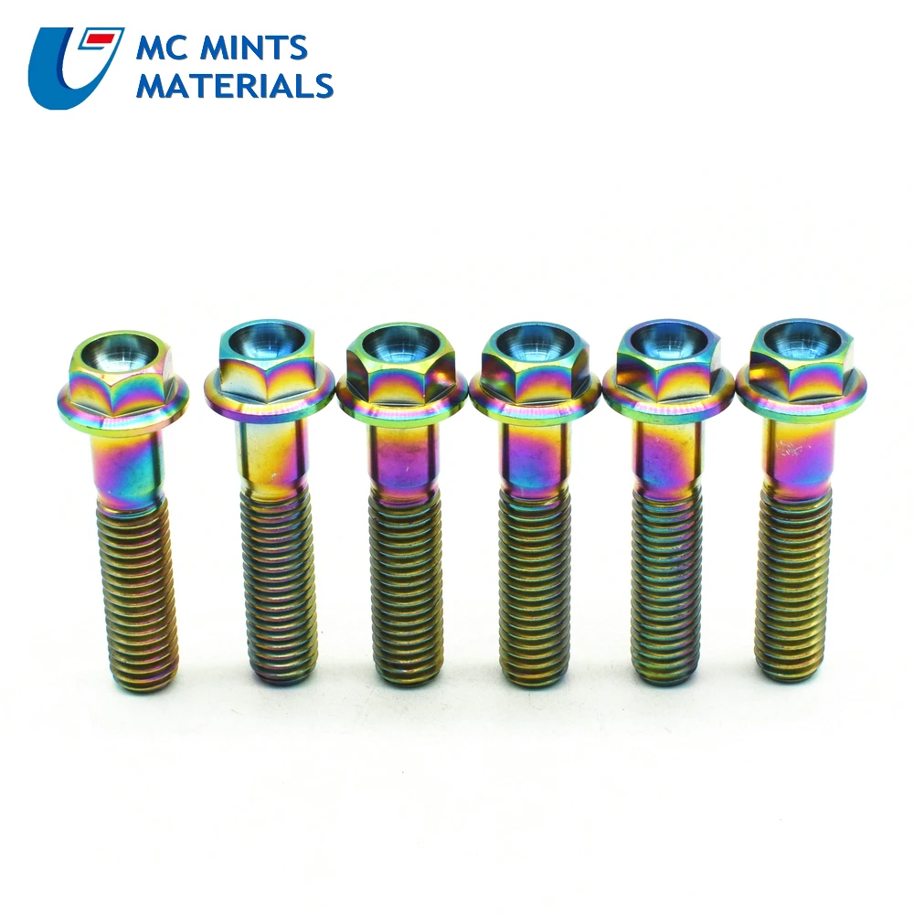 M8 Titanium bolts Flange head Multiple color  (8)