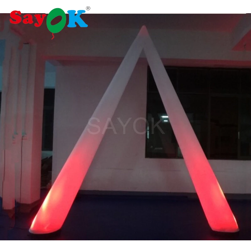 

L2m*H3m Inflatable Ground LED Light Inflatable Arch Decoration Light with LED Light for Event Advertising Wedding Party