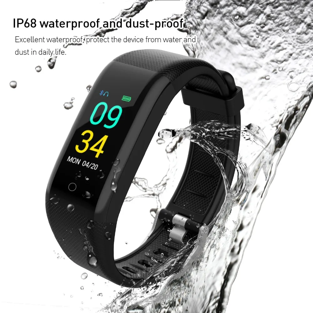 

T10 smart watch IP68 waterproof heart rate fitness tracker wearable device for Android IOS swim smart wristband PK B05 ID115 Y5