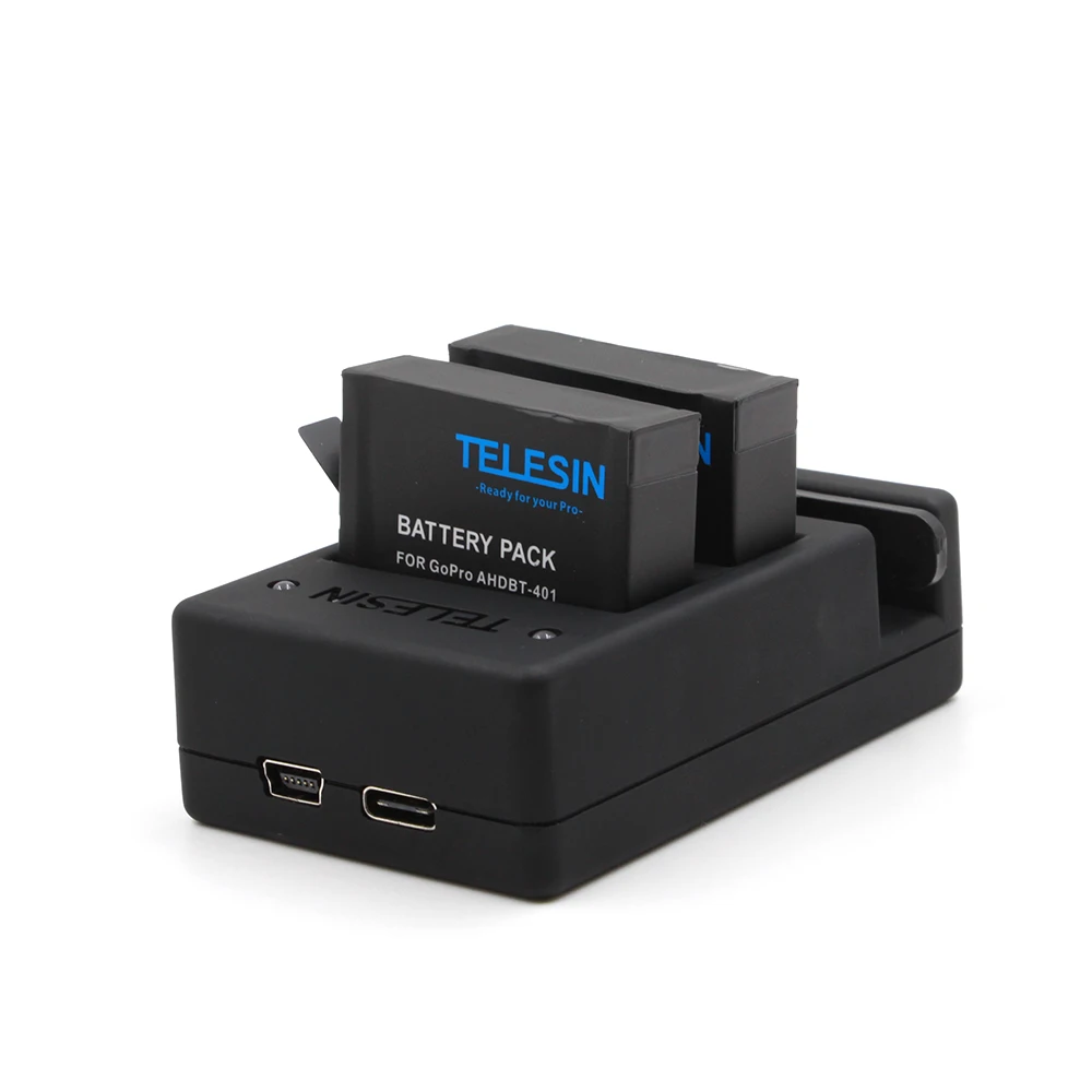 Универсальное зарядное устройство TELESIN 3 канала USB слота Wi Fi дистанционное