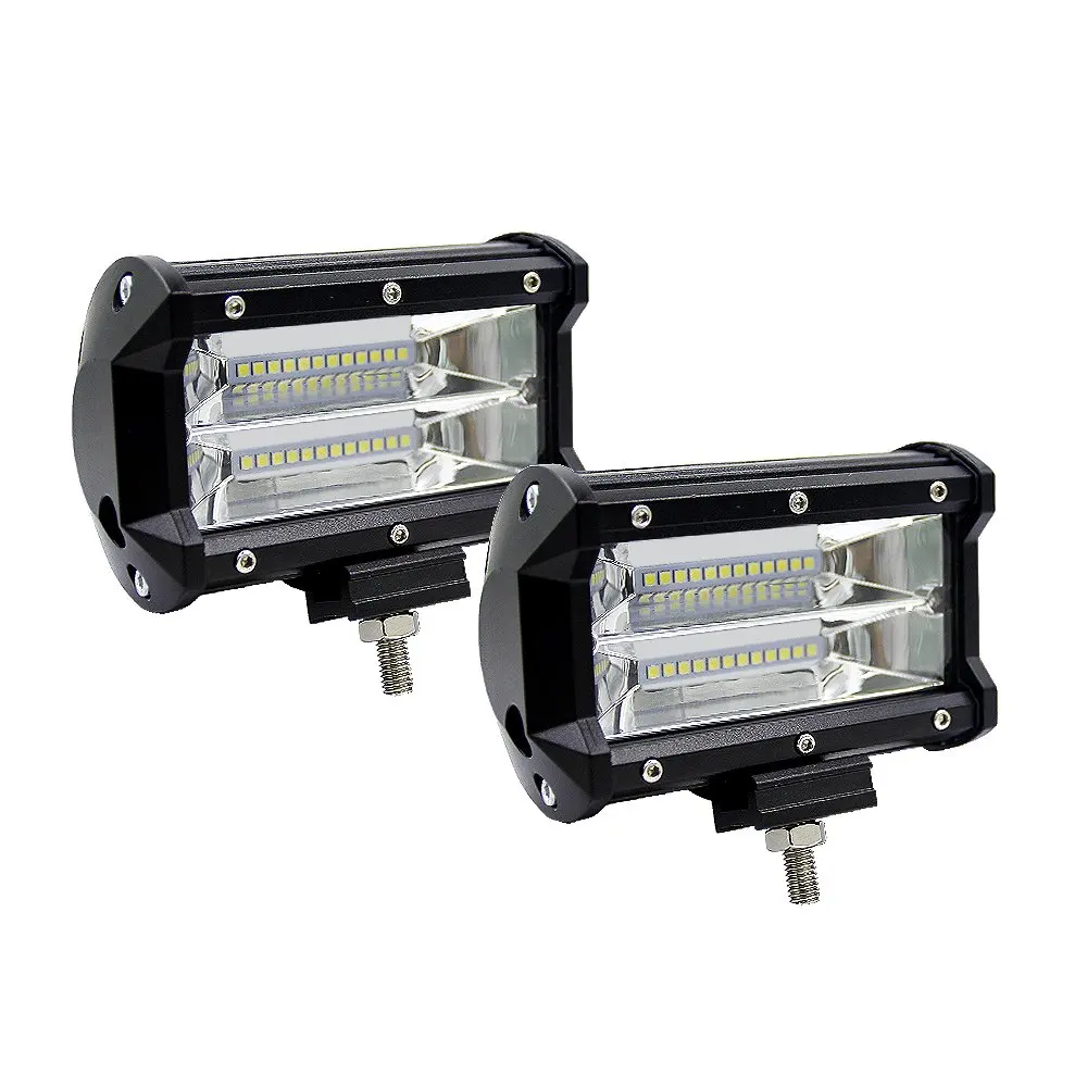 

5 inch 72W 24-LED Work Light Bar Offroad Driving Fog Light Flood Lamp 6000K IP67 for 4WD SUV ATV 4X4 Boat ATV