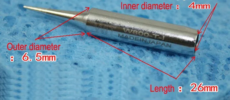 1 шт. японский бренд WiT W800 сменный наконечник паяльника ультра-прочный неэтилированный для 900 м 936 внутренний тип тепла