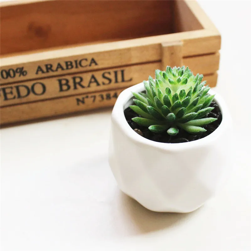 Flone Artificial Multi-layer Succulent Plant Bonsai Simulation Succulent Plant Green Plants Flower Home Room Leisure Decor Art (2)