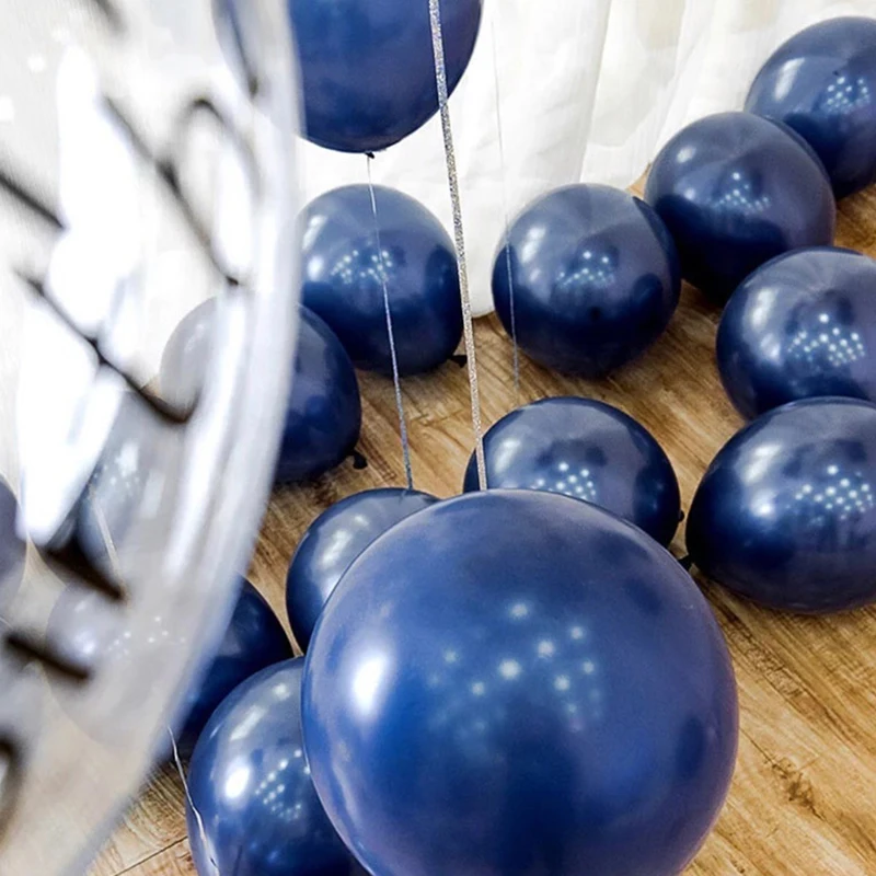 142 шт синий белый смешанный воздушный шар прозрачный золотой gonfetti баллон для детей с днем рождения вечерние украшения для взрослых свадебные принадлежности
