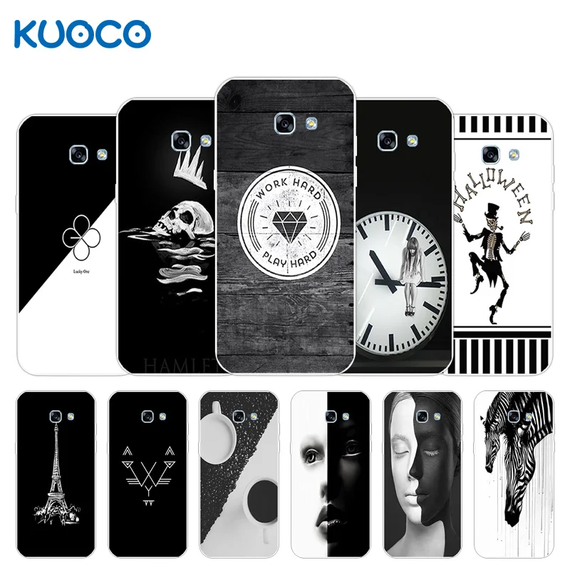 Cellphone TPU Case For Samsung Galaxy A5 2017 A520F Ultra Thin B&W Design Cover Soft Silicone For Samsung A5 2017 A520F Cellphone TPU Case For Samsung Galaxy A5 2017 A520F Ultra Thin B&W Design Cover Soft Silicone For Samsung A5 2017 A520F