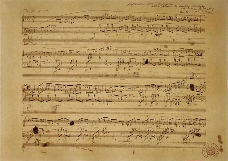 A Portrait of Beethoven Vintage Classical Music Poster