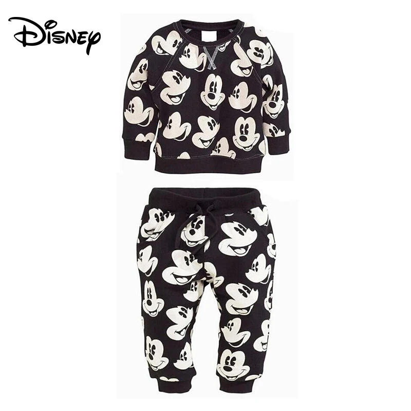 Disney Mickey Cartoon Set Explosive Boys Pure Cotton Casual Two-Piece | Детская одежда и обувь