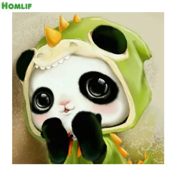 

diy Diamond painting Cross Stitch Big eyes Panda round&square diamond embroidery masic kids gift diamond painting cartoon